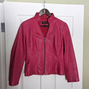 Hot Pink Danier Motorcycle Jacket